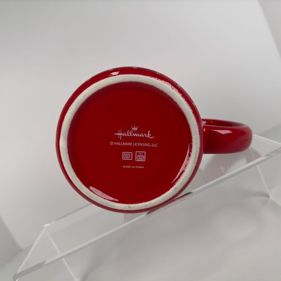 Hallmark Ceramic Red Checkered Pattern Coffee Plaid Mug 3-3/4” High - Picture 4 of 7